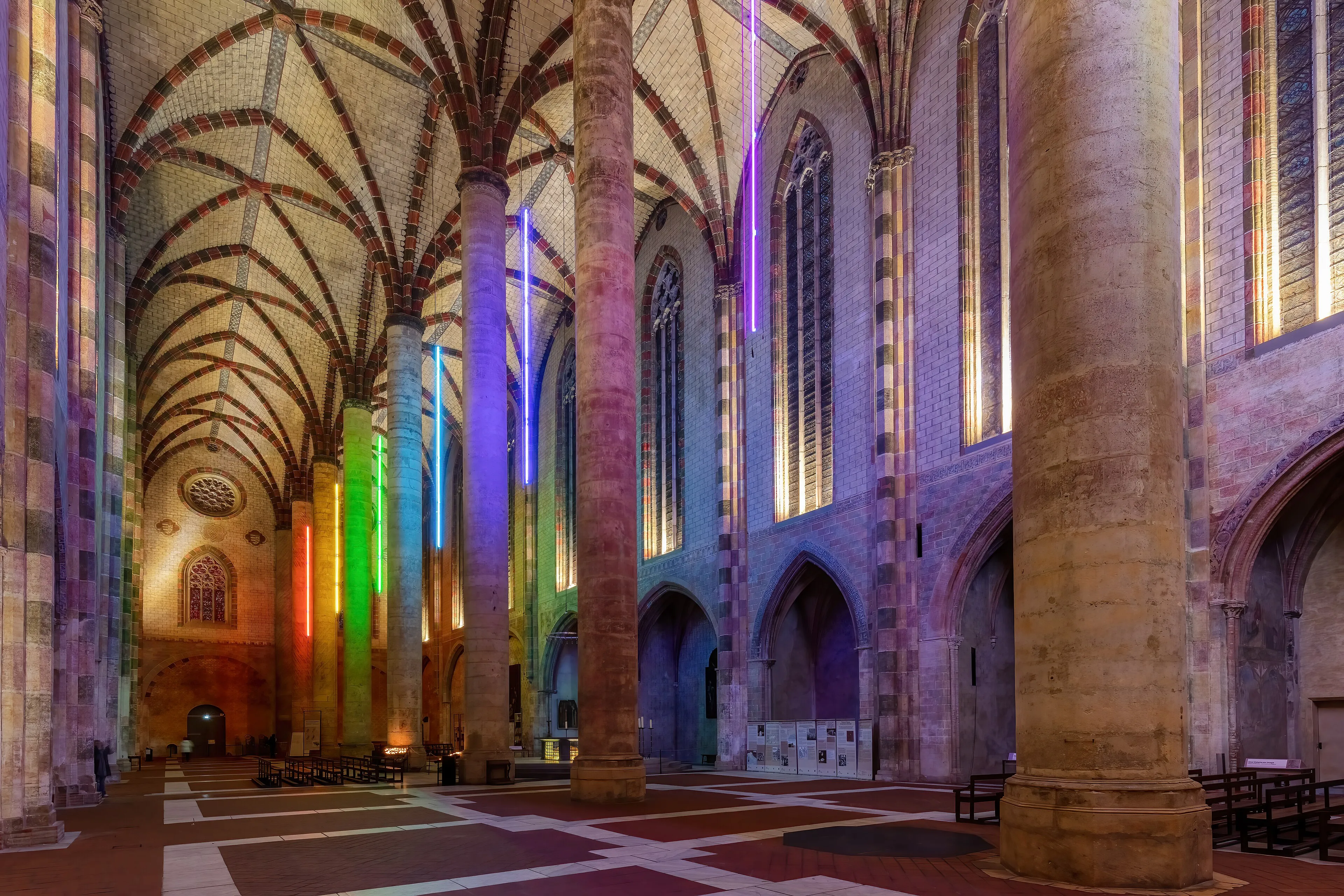 La voûte en « palmier » de l'église des Jacobins, à Toulouse